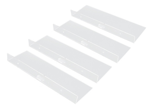 Estantes Flotantes De Acrílico Transparente Resistentes Mont