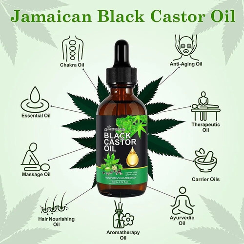 Xinnuo Aceite De Ricino Negro Jamaicano Para Cuidado Cabello