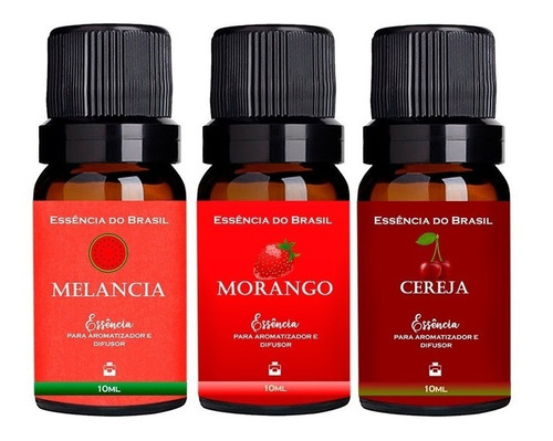 Kit 3 Essências Aromatizador / Difusor Frutas Vermelhas