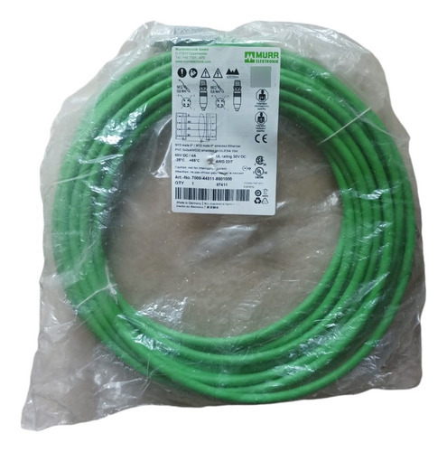 7000-44511-8001000 Murrelektronik M12 Macho 0° Ethernet M12