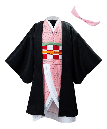 Kids Demon Slayer Outfits Cloak Cape Kimono Coat Disfraz Hal