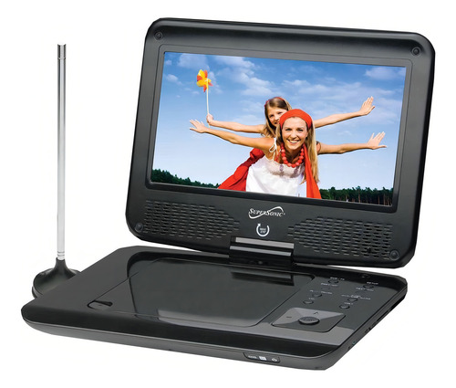 Supersonic Sc-259 9 Tft Portable Dvd/cd/mp3 Player With Tv Tuner, Usb & Sd Card Slot