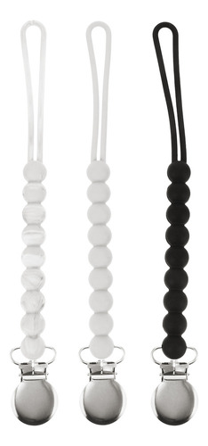 Mordedor De Silicona Beaded Soother Chains Para Chupetes, 3