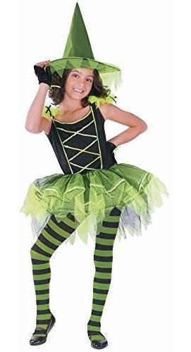 Disfraz Niño - Ballerina Witch Green Costume Child Small 4-6