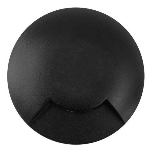 Balizador Embutido Solo Led 1w 1 Fachos 3000k Jardim F4988 Cúpula Preto