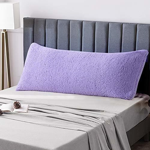 Funda De Almohada Ultra Suave Con Cierre En Color Lila