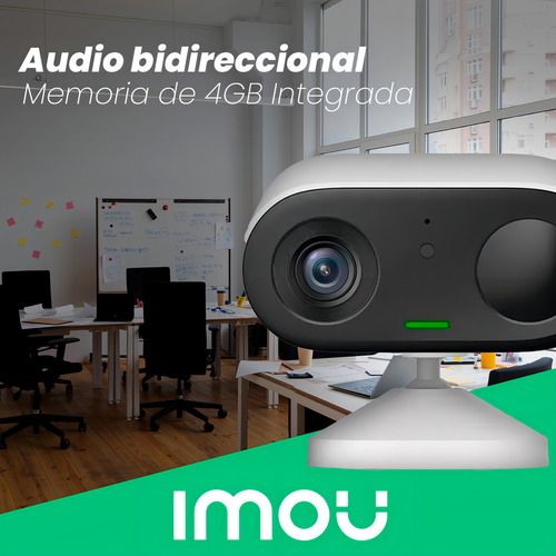 Câmera de vigilância recarregável com áudio bi-recarregável Imou Cell Go 3mp 2k