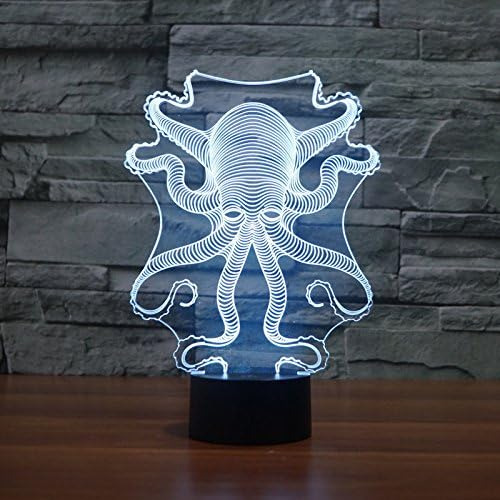 Superniudb Octopus Shape 3d Led Nightlight 7 Descripción De