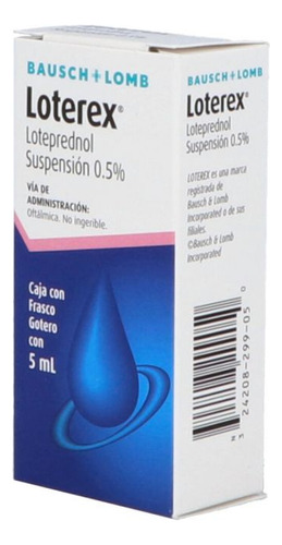 Loterex 0.5 % Caja Con Frasco Gotero 5 Ml