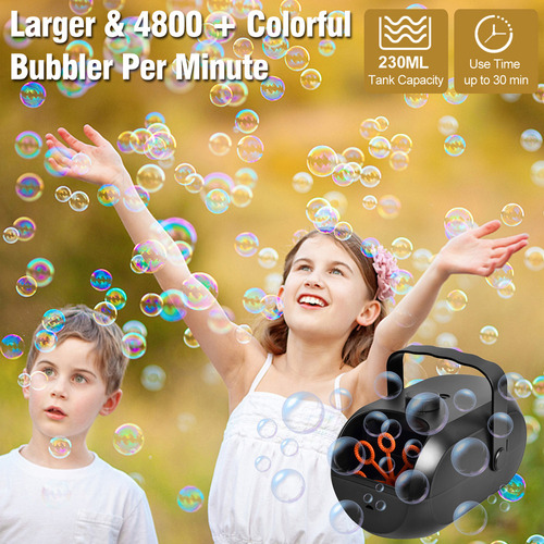 Máquina De Burbujas Automática Portátil Recargable 4800+ Bur