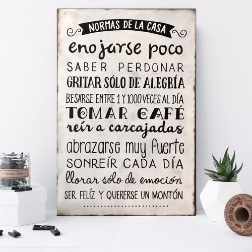 Cuadros Decorativos Vintage Frases Varios Modelos 1