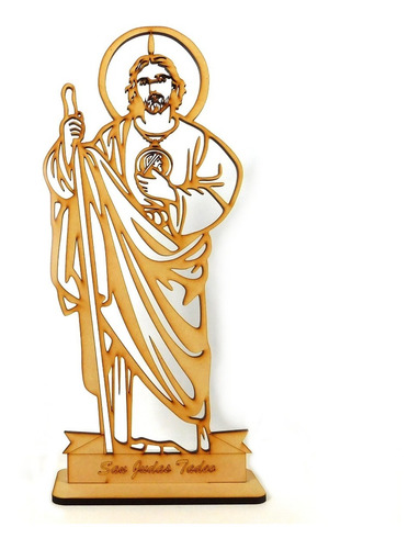 20 Figuras De San Judas Tadeo 20 Cm De Altura En Madera Mdf