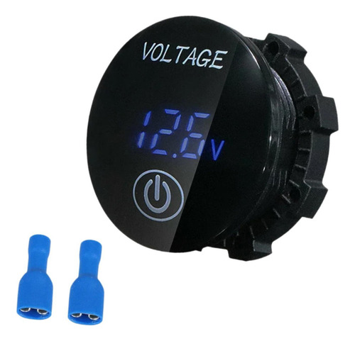 /para Voltímetro De Calibre De Automóvil 12 V-24 V Azul