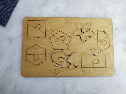 Imagen 4 de 4 de Juego De Figuras Geometricas Madera Juego Didactico Infantil