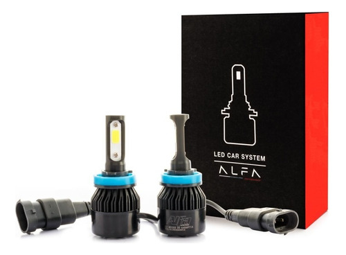 Kit De 2 Focos Led H11, S2 De 2 Caras 9v 28w 65000k Alfa 