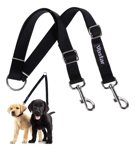 Paseador De Perros Doble Vastar, Ajustable, Resistente, D...