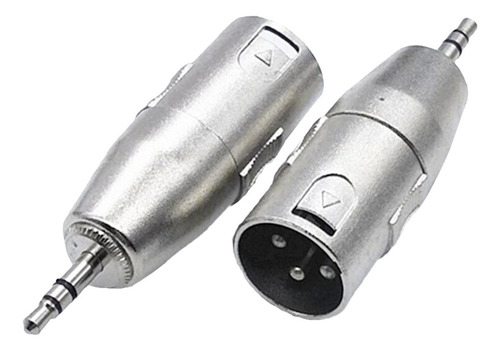 2 Piezas De 3,5mm A Xlr Adaptador Compatible Con