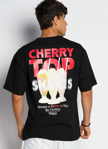 Remera M/c Oversize Cherry Top