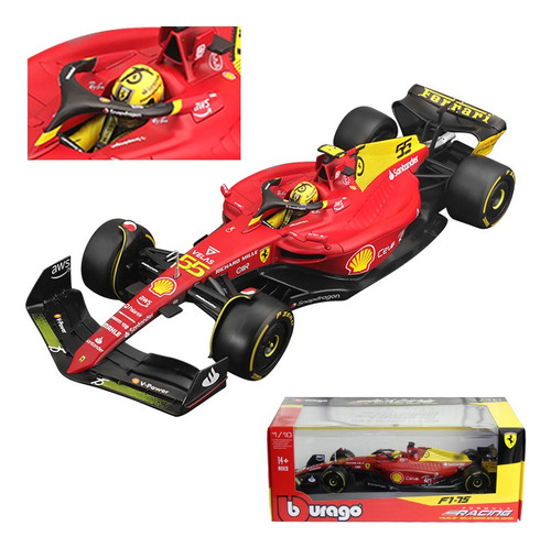 2022 Bburago F1 75 55 Monza 1:18 Ferrari F1 Carlos Sainz Car