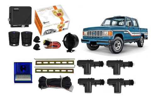 Kit Trava Eletrica + Alarme A20 D20 Veraneio 4 Portas