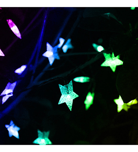 Nuevo Luces Solares De Cadena De Estrellas Parpadeantes For
