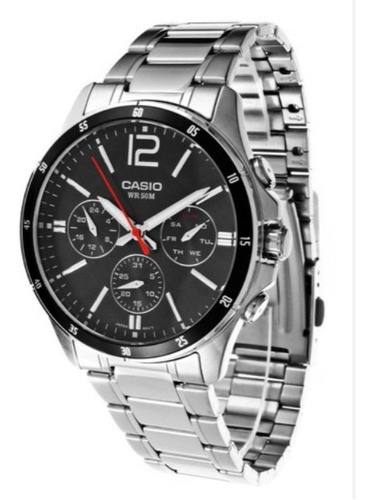 Reloj Casio Mtp1374d-1 Hombre Metal Wr50m Somos Tienda 