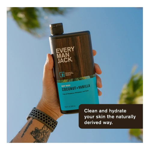 Every Man Jack Jabon Liquido Corporal Coco Y Vainilla 500 Ml