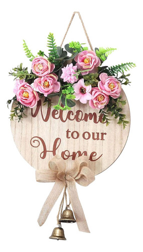 Corona Decorativa Para Puerta, Corona De Primavera, Señal