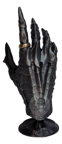 Mano De Sauron Con Anillo Metálico - El Señor De Los Anillos