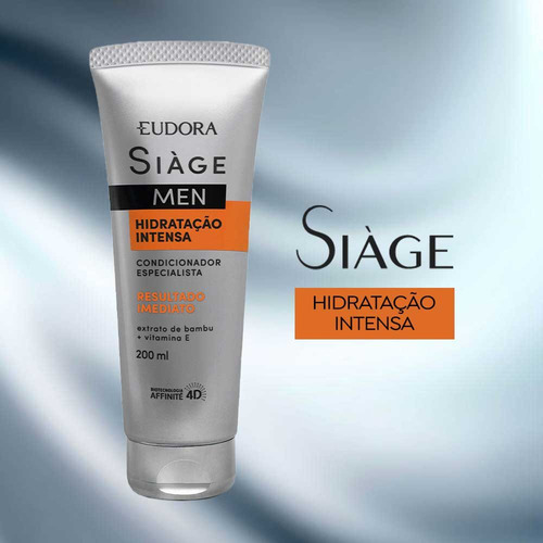 Kit Shampoo Masculino E Condicionador Hidratação Siàge Men