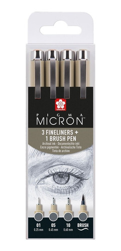 Sakura Set Pigma Micron Gris Frio X 4