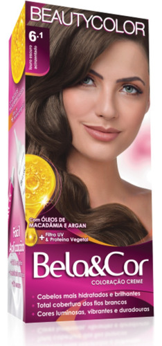 Coloração Bela E Cor 6.1 Louro Escuro Acinzentado