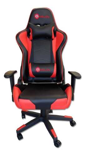 Silla Sillon Gamer Melon Butaca Gaming Mod91040 2 Almohadones Pc Reclinable Reforzada Estructura Metalica 