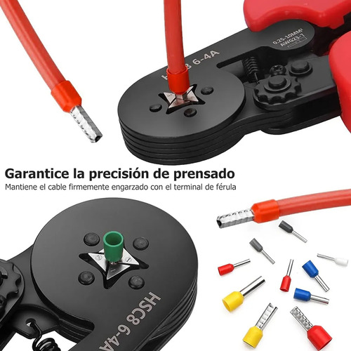Alicate Terminales Crimpador Pinzas Pelacables+1250 Pcs
