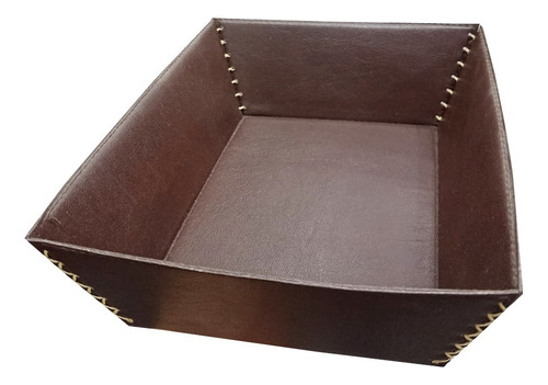 Panera Cuenco Rectangular Oblicua- Ecocuero- Grande 26x21 Cm