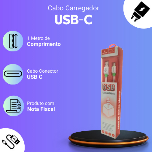 Cabo Carregador Turbo Para Redmi A3 / Note 14 / Note 13