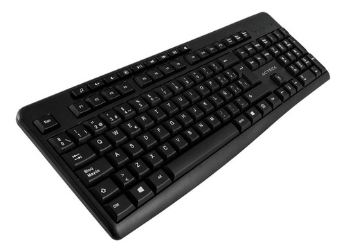 Kit De Teclado Y Mouse Acteck Mk450, Inalámbrico, Usb, Negro