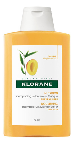 Shampoo Klorane Mango en frasco de 200mL por 1 unidad