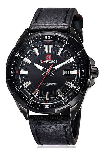 Relógios Naviforce 9056 Original Pulseira Couro Com Caixinha