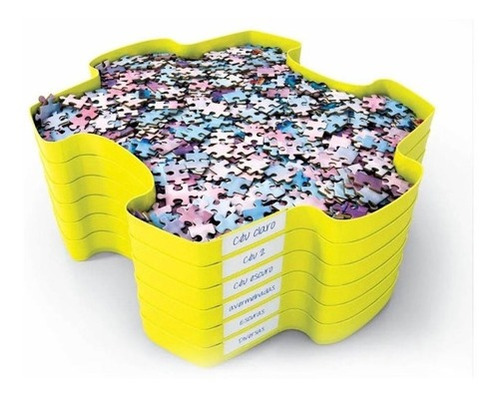 Imagem 3 de 7 de Separador De Peças Puzzle Até 2.000 Peças 6 Bandejas - Grow