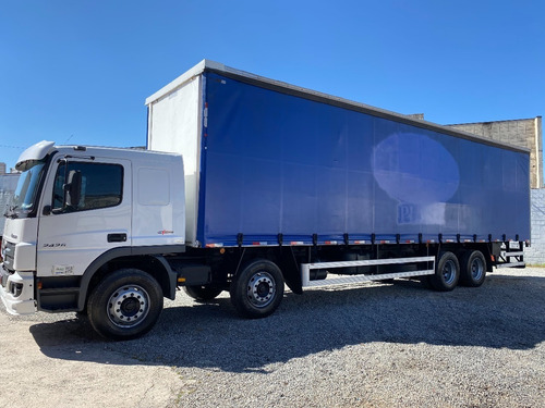 Imagem 3 de 14 de Mb Atego 2426 /2014- Bitruck Leito Com Baú Sider 11,60 Mt