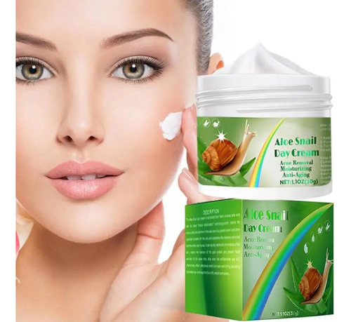 Crema Facial Con Retinol, Caracol Y Aloe, Antiarrugas, Blanq