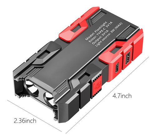 Linterna Recargable N Strong Light Recargable Por Usb 2253