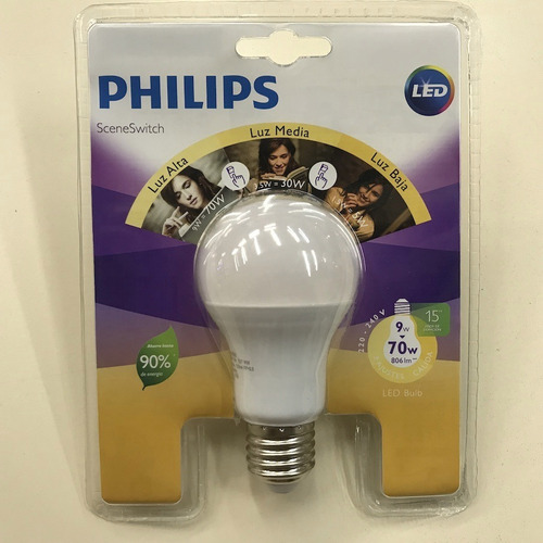 Lampara Led Philips Sceneswitch Dimerizable Con Tecla Común