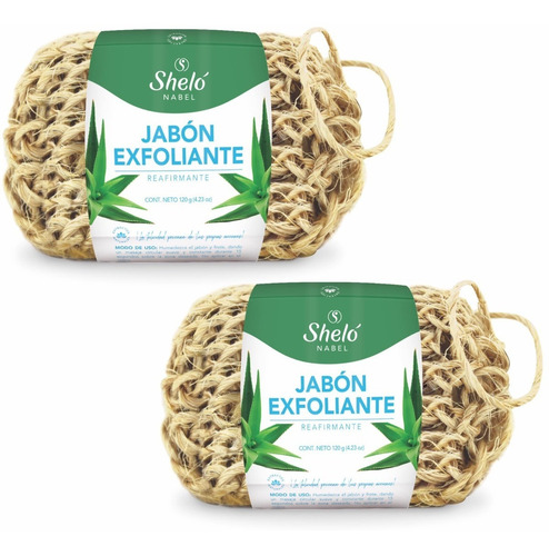 Jabón Exfoliante Reafirmante 120grs Sheló, Combate Celulitis