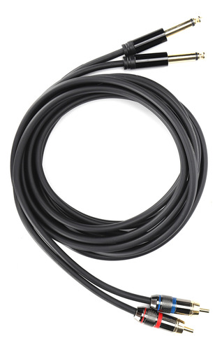 Cable De Audio De 2 A 2rca Jorindo Dual De 6,35 Mm, Doble Rc