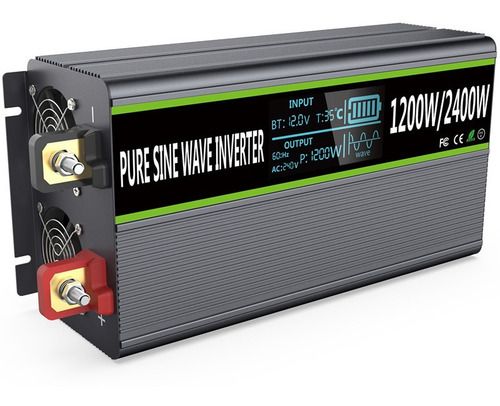 Imagen 1 de 12 de Conversor Voltaje Onda Pura 24v Fuente Sinusoidal Tv 110 V