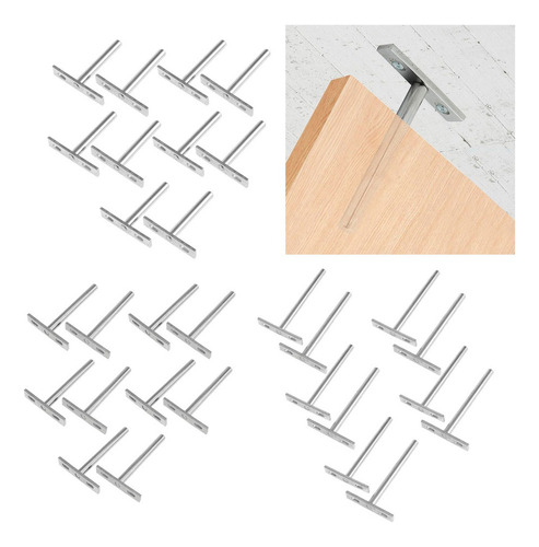 D Paquete 10 Soporte De Estante De Pared Soporte De Ángulo