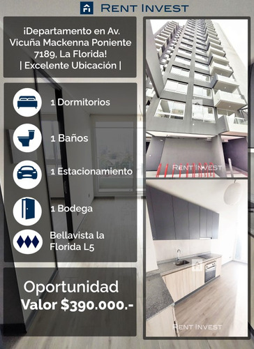 Vive En La Florida: Departamento De 1d1b Bod+esta