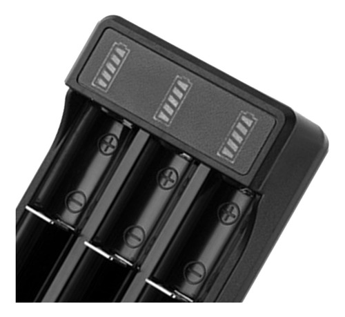 De Batería Usb Con Indicador Led Para 3.7v/4.2v 3 Ranuras